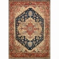 thumbnail image 2 of Pasargad Home Serapi 8' x 10' Hand-Knotted Wool Navy/Rust Rug - All Ages, Indoors, 2 of 8