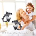 thumbnail image 6 of Two Killer Whales Orca Ocean Stud Earrings For Women 925 Sterling Silver Hypoallergenic Mom Daughter Mothers Day Earrings Jewelry, 6 of 6