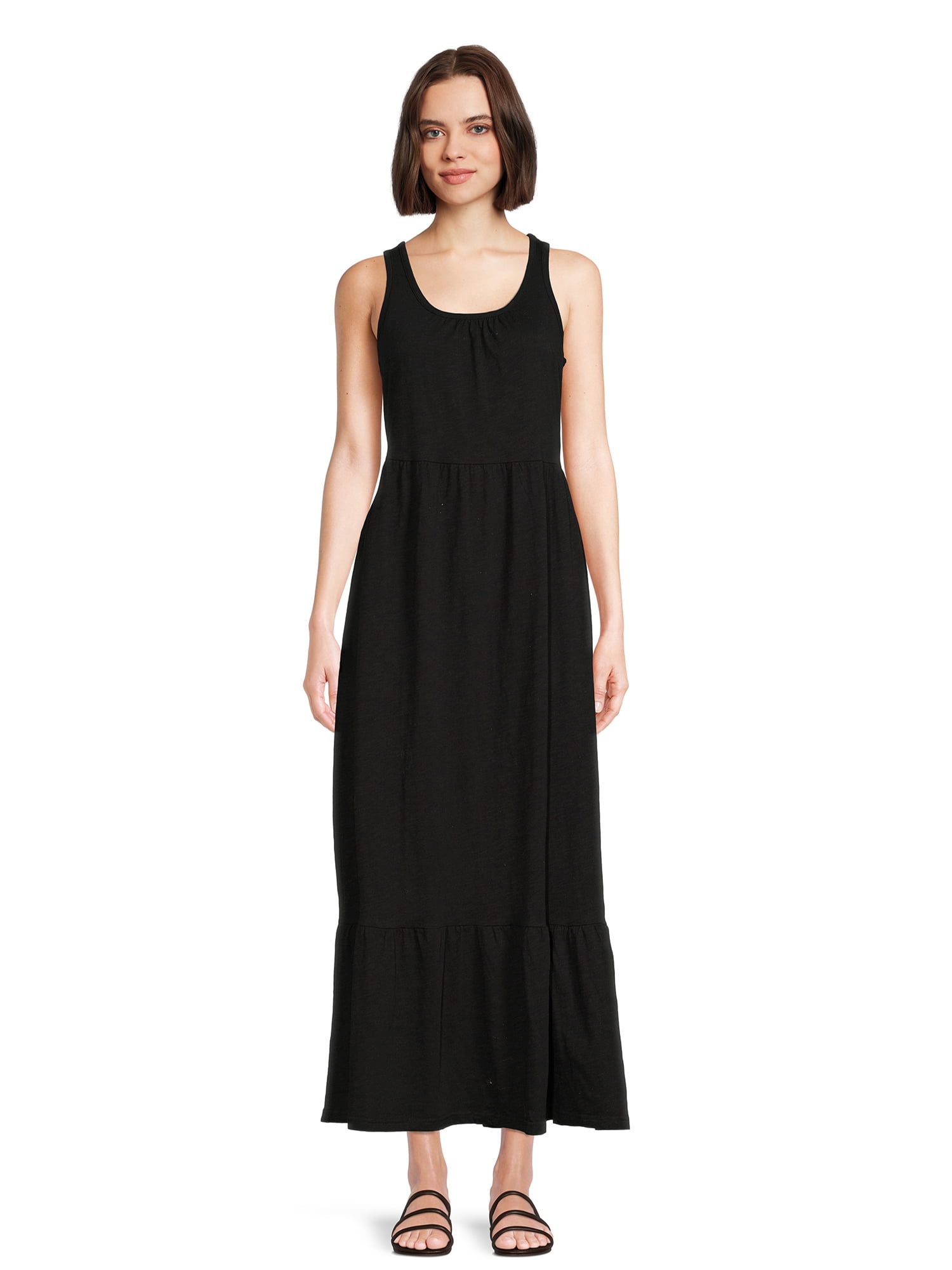 Time and Tru Women's Sleeveless Knit Maxi Dress