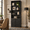 Black, variant on 72-Inch Tall Bookshelf with Fluted Doors, 6-Tier Modern Bookcase and Storage Cabinet with Anti-Tip Kit for Living Room and Home Office