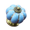 thumbnail image 1 of 1pc Pull Knob, Pumpkin Ceramic Cabinet Wardrobe Drawer Cupboard Furniture Knob Pull Handle Dresser Knob, 1 of 8