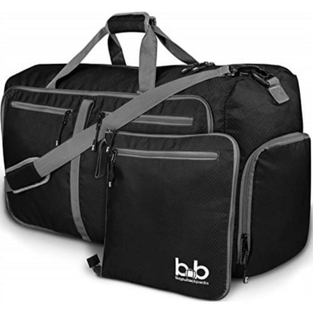 Extra Large Duffle Bag with Pockets - Travel Duffel Bag for Women and Men (Black) - www.bagsaleusa.com