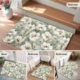 thumbnail image 5 of Rectangle Rug 2x3ft Area Rug,Spring Waterclor Blooming Floral Area Rugs for Living Room Bedroom,Garden Natural Flower Art Floor Mat Non-Slip Non-Shedding Carpet Indoor Accent Rugs, 5 of 9