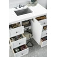 thumbnail image 3 of James Martin Vanities 48" Single Vanity, Silver Gray w/ 3 CM White Zeus Quartz Top, 3 of 7