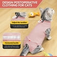 thumbnail image 3 of Cat Recovery Suit for Abdominal Wounds or Skin Diseases, Cat Onesie for Cats After Surgery Female Kitten Recovery Suit, Breathable E-Collar Alternative for Cats After Spay Anti Licking Wounds, 3 of 8
