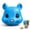 Blue, variant on Squirrel Head Feeder, Funny Animal Face Hanging Feeder for Outdoor Garden | Big Mask Style Wildlife Feeding Station, Novelty Mouse Design, Easy-Fill Backyard Patio Decor, Weather-Ready Gift