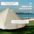 thumbnail image 4 of Outsunny 10-Person Yurt Tent Glamping Bell Tent with Spacious Interior, Breathable Waterproof Design, for Family Outdoor Camping, 16' x 16' x 10',, 4 of 10