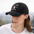 thumbnail image 4 of TIMIFIS Cotton Cap, Washed Baseball of Mexico Printed Baseball Tongue Adjustable Baseball Washable Home Decor, 4 of 6