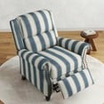 thumbnail image 5 of Push Back Recliner Armchair Wingback Recliner Chair for Living Room,Stripe Navy, 5 of 6