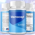 thumbnail image 3 of Memocept Advanced Formula Brain Support Pills Maximum Strength Supplement Memo Cept 60 Capsules, 3 of 8