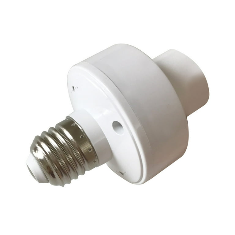 YLHHOME Wireless Remote Control E26/E27 Light Lamp Socket Screw Holder Bulb  Cap Smart Switch with Timing Function 50m Long Distance Control Max Load