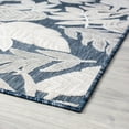 thumbnail image 5 of 8x10 Water Resistant, Large Indoor Outdoor Rugs for Patios, Front Door Entry, Entryway, Deck, Porch, Balcony | Outside Area Rug for Patio | Dark Blue, Floral | Size: 7'7'' x 10'3'', 5 of 9