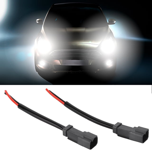 Arnés De Cableado De Faros, Buena Conductividad, Resistencia A Altas Temperaturas, Impermeable, 2 Piezas, Conector De Cableado De Lámpara Antiniebla Para Modificación De