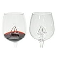 thumbnail image 6 of Sail Boat Wine Glass with 3D Sailboat and Nautical Anchor Design - 2 PC SET 650ml Large Stemless - Unique Sea-Themed Wine Stemware for Drinking Wine, Boating, and Sailing, 6 of 10