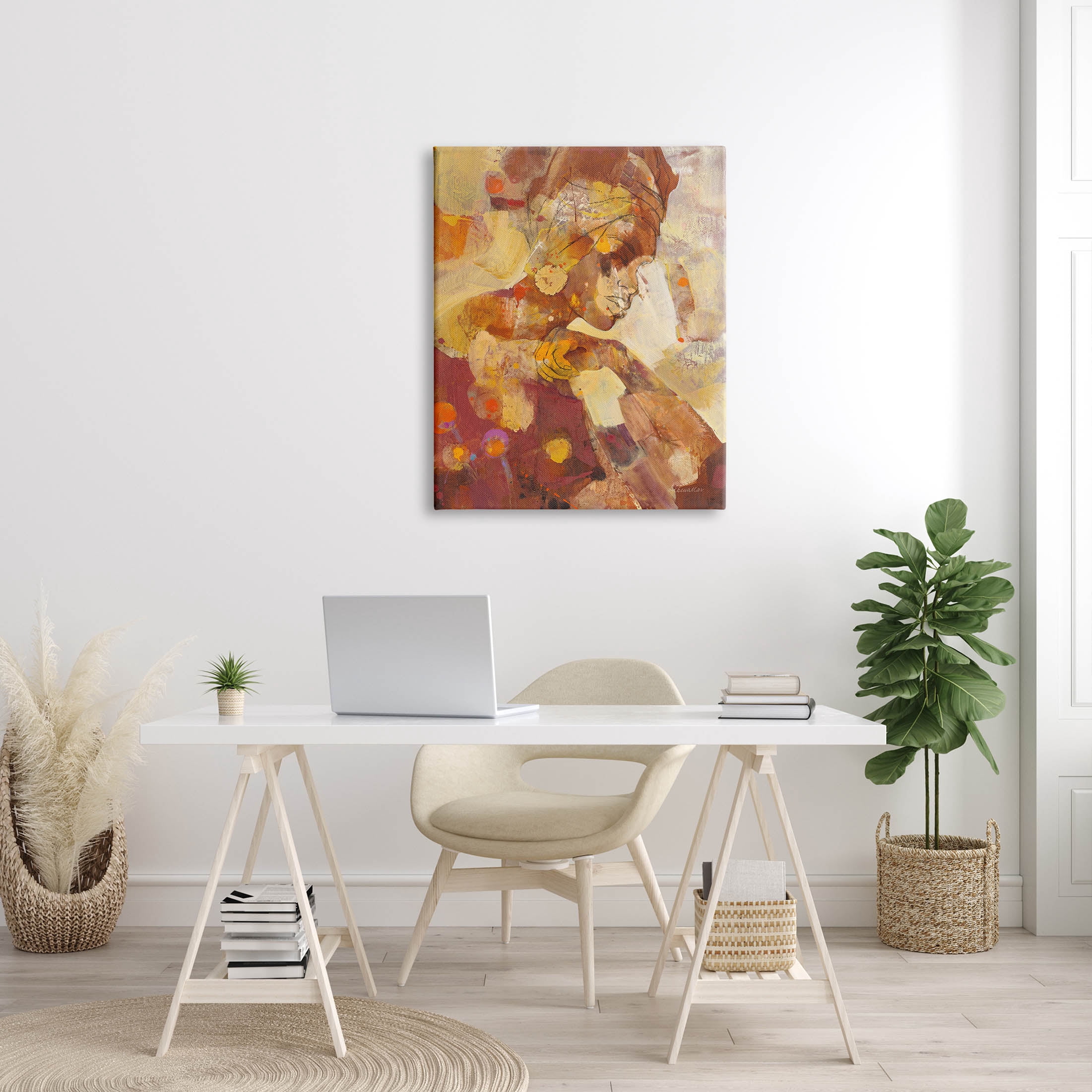 Stupell Industries Celebrate Beauty Abstract Portrait Painting Gallery Wrapped Canvas Print Wall Art, Design by Albena Hristova