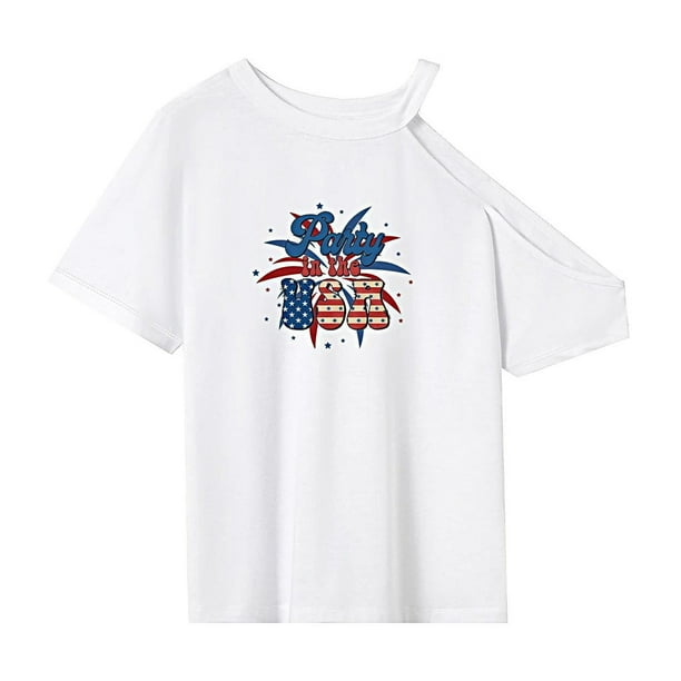 Camiseta de mujer de verano cómoda y sencilla camisa de cuello redondo para viajes de oficina S