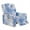 Butterfly Marble Blue, variant on Renewold Deer Camo Hunting American Flag Couch Cover Recliner Comfy Chair Cover for Recliner 4 Pieces Anti-Slip Single Seat Couch Slipcover Stretch Furniture Protector for Living Room
