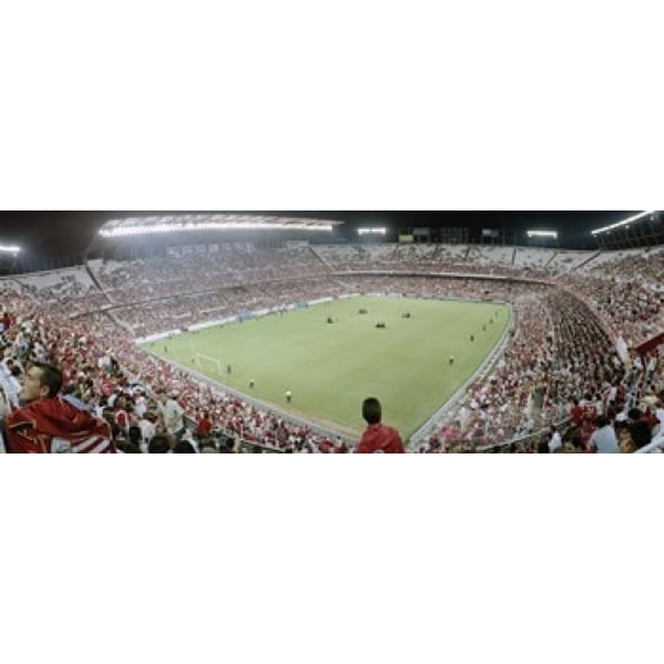 Crowd in a stadium Sevilla FC Estadio Ramon Sanchez ...