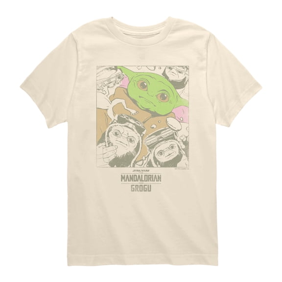 The Mandalorian And Grogu - Grogu And Friends - Youth Boys Short Sleeve Graphic T-Shirt