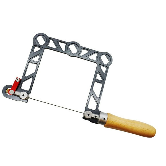 Mini Household Aluminium Alloy Jeweler's Saws Frame Kit Woodworking Saws Jewelrys Precisions Wax Rings Cutting Metal Saws Jewelrys Making Tool with Anti-slip Wood Handle