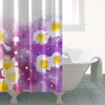thumbnail image 6 of 72x72 Inch Fabric Shower Curtain Waterproof Polyester, Daisy Floral Print, 6 of 6