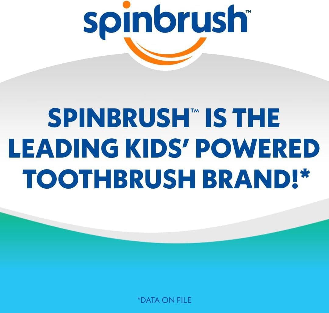 Brosse à dents à piles Kids Spinbrush Paw Patrol *(les couleurs et le design peuvent varier) 1 brosse à dents à piles