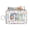 Flower Fantasy, variant on Zip ID Case Card Holder Wallet RFID Blocking Card Holder with Key Ring