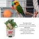 thumbnail image 3 of Redicionamiento De Masticación De Pájaros, Juguetes De Alimentación De Coloridos Canasta De Búsqueda De Loros Con Papel De Bosque De Pino De Fruta Para, 3 of 7
