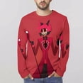 thumbnail image 4 of Hazbin Hotel Alastor Men's Long Sleeve T Shirt 3D Printed Fashion Tee Shirts Top Soft Comfortable Daily Shirt, 4 of 6