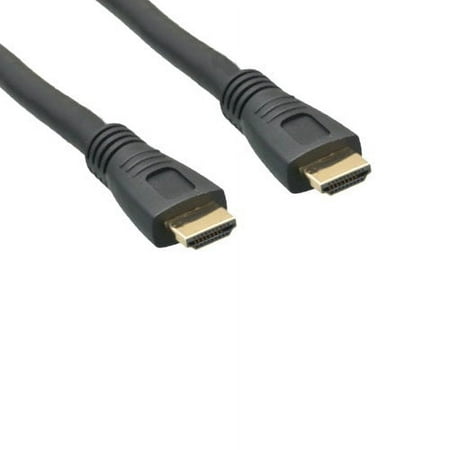 Kentek 50 Feet FT CL2 Rated High Speed HDMI 1.4 Cable with Ethernet 4K 3D Male to Male M/M 26 AWG Gold-Plated Connector Cord HDTV Monitor Display In-Wall installation Black