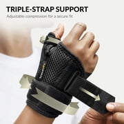 BraceUP CMC Thumb Spica Splint – Adjustable Hand Stabilizer for Arthritis and Tendonitis Relief (Black, Both Left Right Hand)