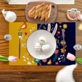 Easter Placemat Cartoon Rabbit Placemat Cute Rabbit Placemat Anti