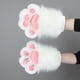 thumbnail image 1 of Guantes con almohadillas de carne y pata de peluche, accesorios de cosplay, lindos guantes sin dedos con garra de gato, dibujos animados, espectáculo de cómics, simulación de garra de animal, 1 of 2
