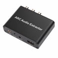thumbnail image 1 of Adaptador convertidor extractor de audio ARC compatible con HDMI para TV RCA coaxial de fibra óptica Likrtyny  Accesorios electrónicos, 1 of 6