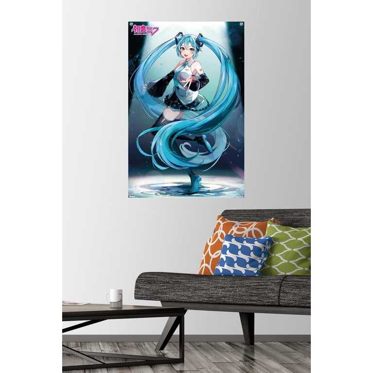 Hatsune Miku - Moonlight Elegance Wall Poster with Pushpins