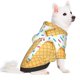 thumbnail image 2 of Balery White Ice Cream Sudadera con Capucha para Perros Pequeños – Ropa para Mascotas, Disfraz para Perros y Gatos, Ideal para Fiestas y Cosplay-Medium, 2 of 7