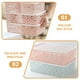 thumbnail image 4 of Caja de almacenamiento de plástico apilable, hueca hacia fuera, delicada canasta de almacenamiento de patrón retro con tapa para ropa, cosméticos, papeles, juguetes, tamaño grande (rosa), 4 of 6