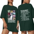 thumbnail image 1 of TayIor Sw1ft Chemises, Tylor Sw1ft Merch, Tylor Sw1ft, Mode Décontractée pour Femmes, Chemises à Manches Courtes et Col Rond Imprimé, Chemisier Graphique pour Amatrices de Musique TKFASHION Vert Foncé S, 1 of 5