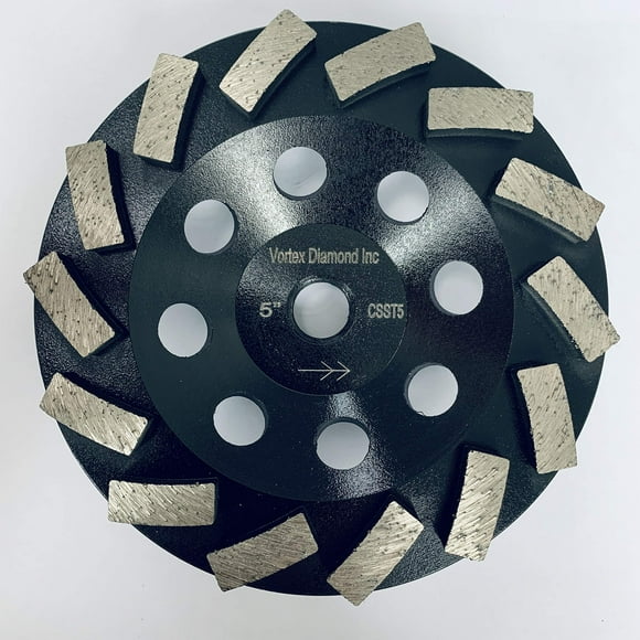 ALSKAR DIAMOND ADCSST Meule à Diamant Premium Robuste de 5 Pouces pour Mortier en Béton avec Filetage de 5/8 Pouce 11mm (5 Pouces)