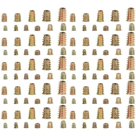 

230pcs Creative Threaded Insert T-nuts Hex Drive Head Internal Threads Nuts