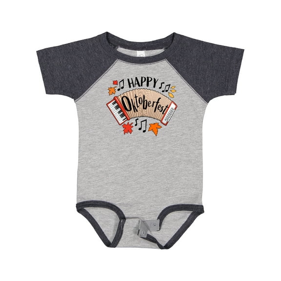 Inktastic Happy Oktoberfest- Accordian Boys or Girls Baby Bodysuit