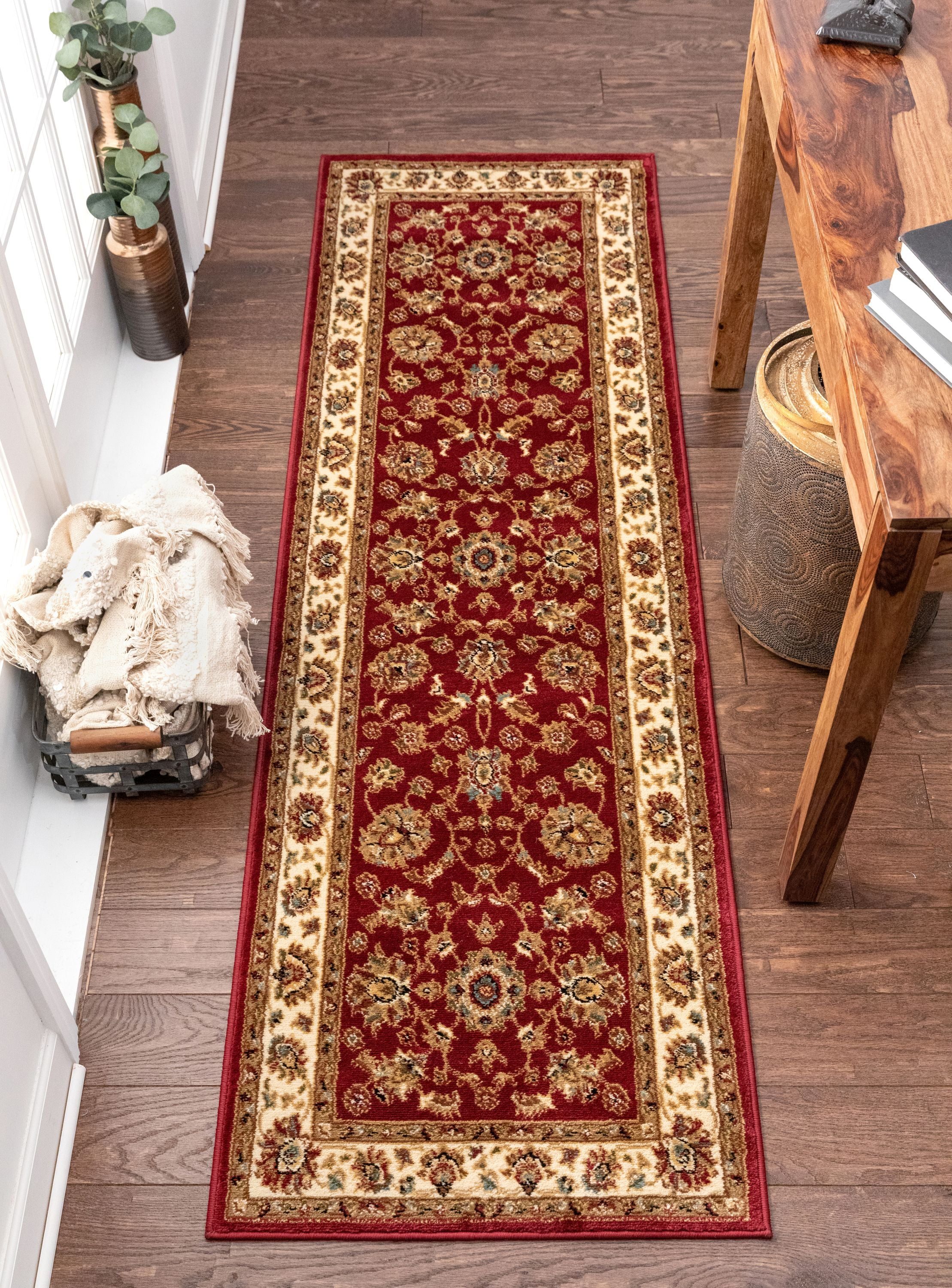 Well Woven Persian Oriental Area Rug Red