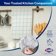 thumbnail image 5 of (2 pack) Clorox Cotton Kitchen Towel 1 Pack, Absorbent for Cooking, Drying Dishes, Cleaning - (26" x 16") Gray, 5 of 11