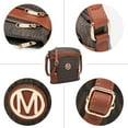 thumbnail image 3 of MKP Large Crossbody Bags for Women Monogram Triple Zip Pocket Cross Body Purses and Handbags, 3 of 8