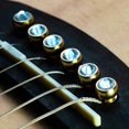 thumbnail image 3 of Pasador de puente de guitarra ANGGREK de latón con Decoración de puntos de cristal, 3 of 8
