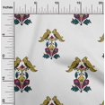 thumbnail image 1 of oneOone Viscose Jersey Fabric Leaves|Bird & Floral Block Printed Craft Fabric BTY 60 Inch Wide, 1 of 5