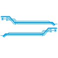 thumbnail image 1 of 2pcs Car Sticker Non-shrinking Ornamental Novelty Creative Car Body Both Side Sticker For Suv, 1 of 5