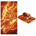 thumbnail image 6 of Coolnut 3 PCS Towel Fire Dragon Head Cotton Bath Towel Set (1 Bath Towel, 1 Hand Towel, 1 Washcloth) for Bathroom, Super Soft and Quick Dry Towels, 6 of 6