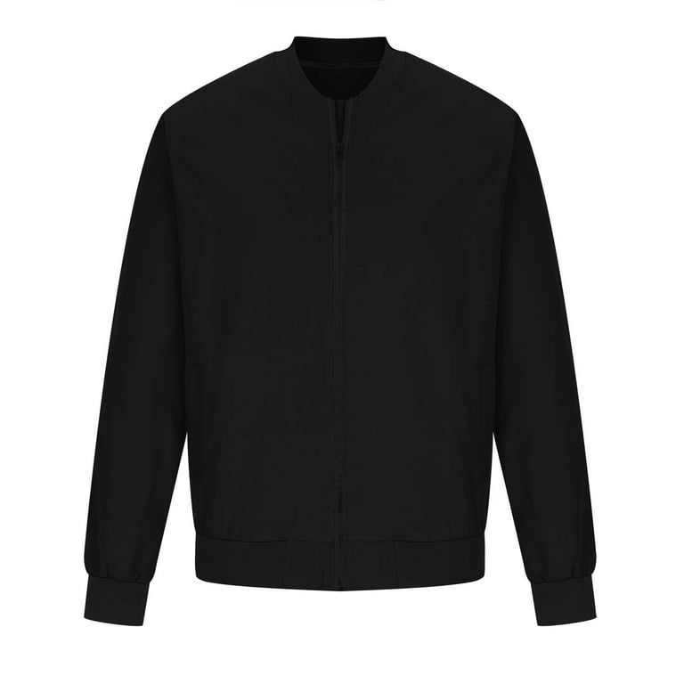 Xysaqa Mens Casual Lightweight Zip Up Bomber Jackets Solid Xysaqa Mens Casual Lightweight Zip Up Bomber Jackets Solid