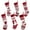 Red, variant on BOPORO 6 Pcs 18" Knit Christmas Stockings, Large Rustic Yarn Xmas Stockings for Family Holiday Decorations